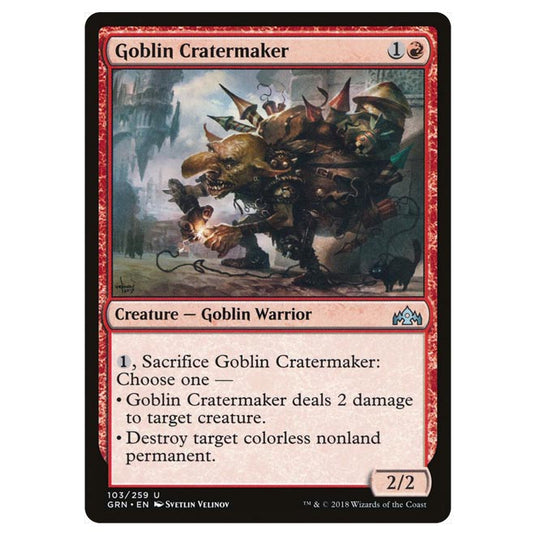 Magic The Gathering - Guilds of Ravnica - Goblin Cratermaker - 103/259