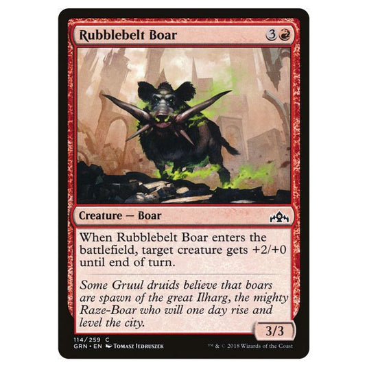 Magic The Gathering - Guilds of Ravnica - Rubblebelt Boar - 114/259