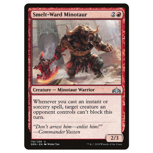 Magic The Gathering - Guilds of Ravnica - Smelt-Ward Minotaur - 116/259