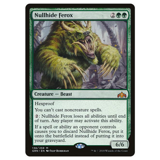 Magic The Gathering - Guilds of Ravnica - Nullhide Ferox - 138/259