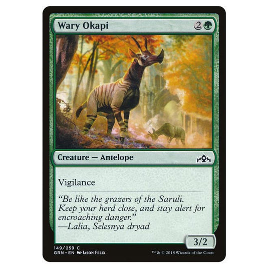 Magic The Gathering - Guilds of Ravnica - Wary Okapi - 149/259