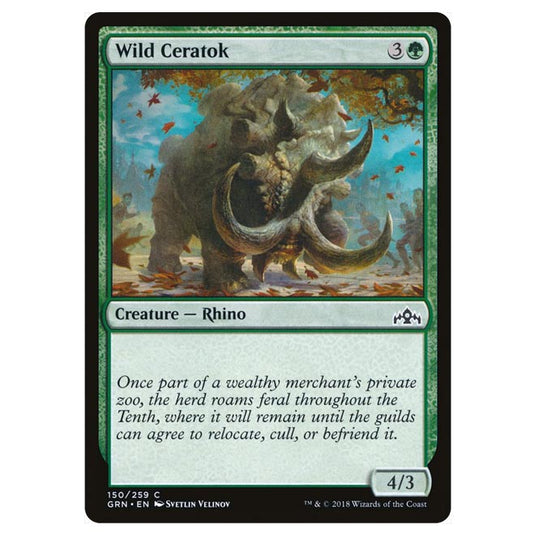 Magic The Gathering - Guilds of Ravnica - Wild Ceratok - 150/259