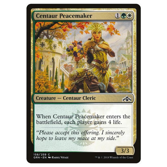 Magic The Gathering - Guilds of Ravnica - Centaur Peacemaker - 158/259