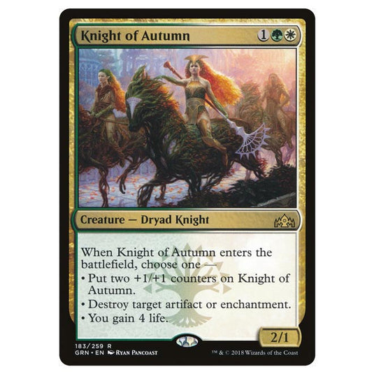 Magic The Gathering - Guilds of Ravnica - Knight of Autumn - 183/259