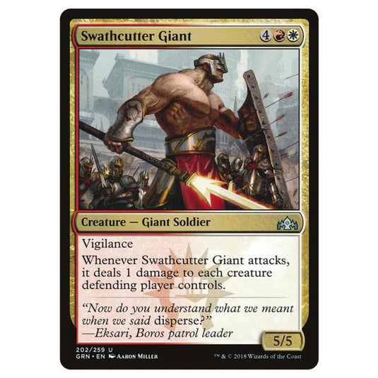 Magic The Gathering - Guilds of Ravnica - Swathcutter Giant - 202/259