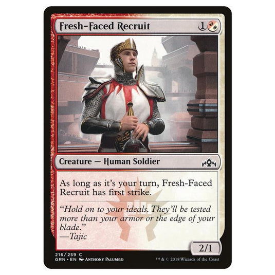 Magic The Gathering - Guilds of Ravnica - Fresh-Faced Recruit - 216/259