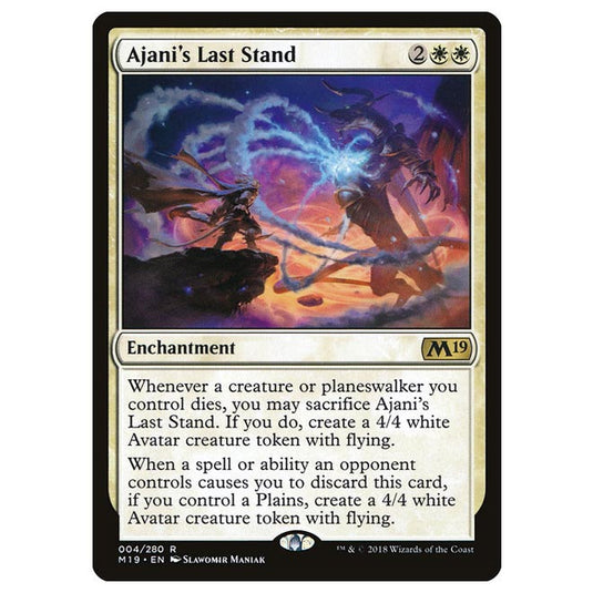 Magic The Gathering - Core Set 2019 - Ajani’s Last Stand - 4/280