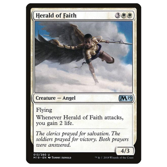 Magic The Gathering - Core Set 2019 - Herald of Faith - 13/280