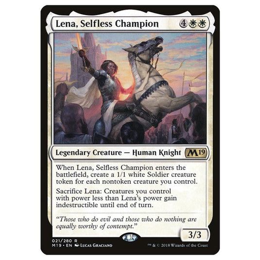 Magic The Gathering - Core Set 2019 - Lena, Selfless Champion - 21/280