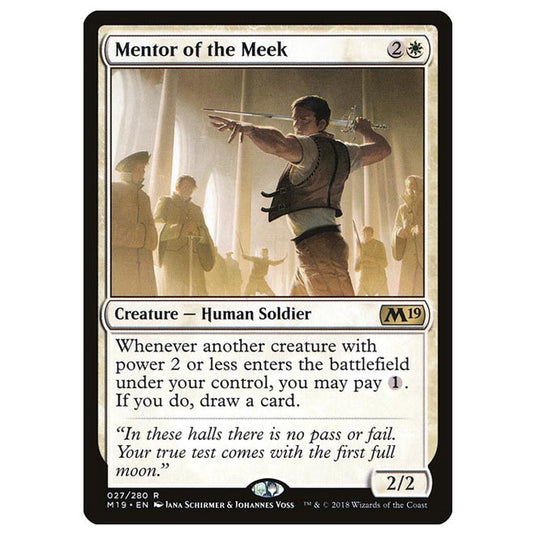 Magic The Gathering - Core Set 2019 - Mentor of the Meek - 27/280