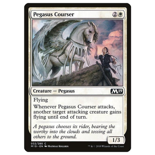 Magic The Gathering - Core Set 2019 - Pegasus Courser - 32/280