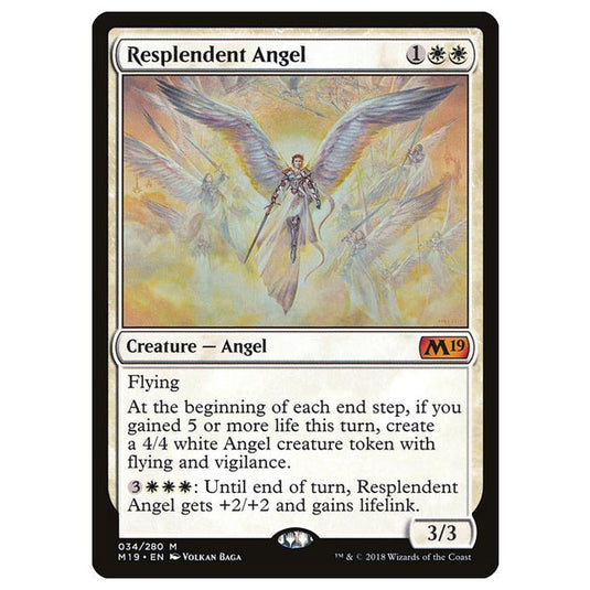 Magic The Gathering - Core Set 2019 - Resplendent Archangel - 34/280