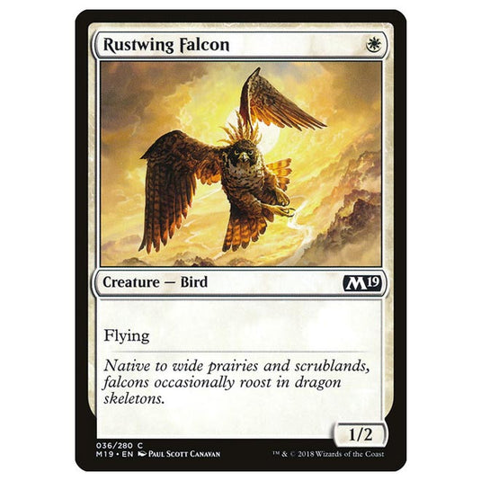 Magic The Gathering - Core Set 2019 - Rustwing Falcon - 36/280