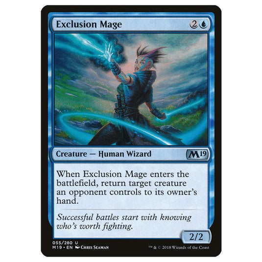 Magic The Gathering - Core Set 2019 - Exclusion Mage - 55/280