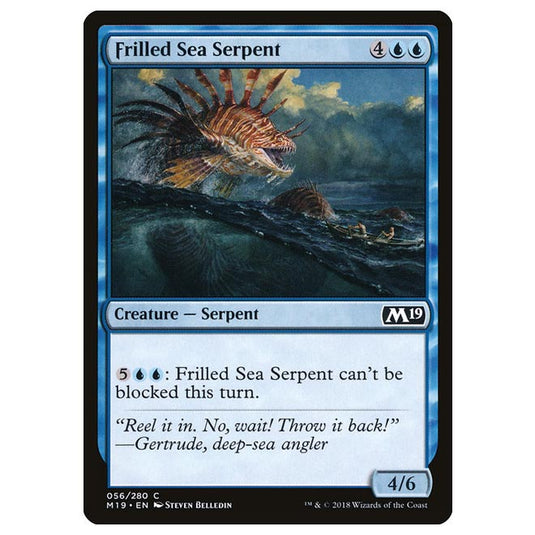 Magic The Gathering - Core Set 2019 - Frilled Sea Serpent - 56/280