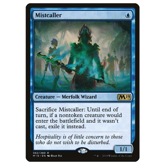 Magic The Gathering - Core Set 2019 - Mistcaller - 62/280