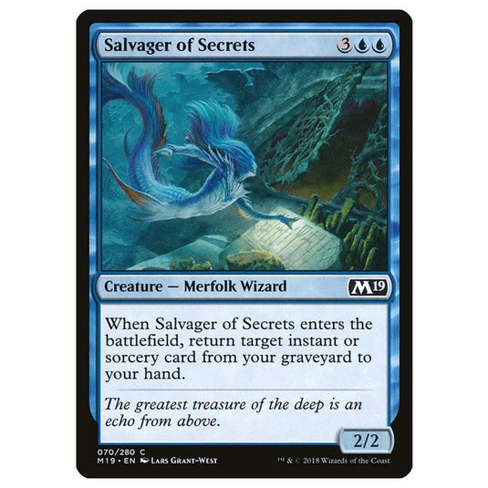 Magic The Gathering - Core Set 2019 - Salvager of Secrets - 70/280