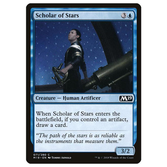 Magic The Gathering - Core Set 2019 - Scholar of Stars - 71/280