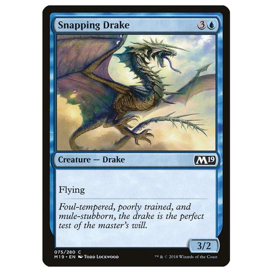 Magic The Gathering - Core Set 2019 - Snapping Drake - 75/280