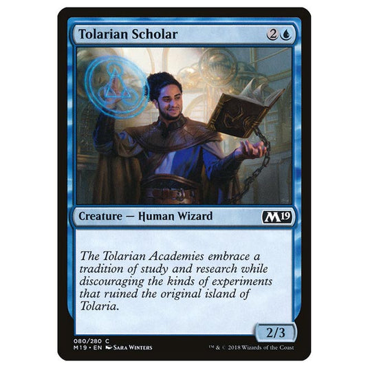 Magic The Gathering - Core Set 2019 - Tolarian Scholar - 80/280