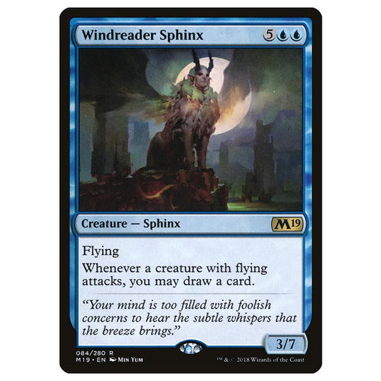 Magic The Gathering - Core Set 2019 - Windreader Sphinx - 84/280