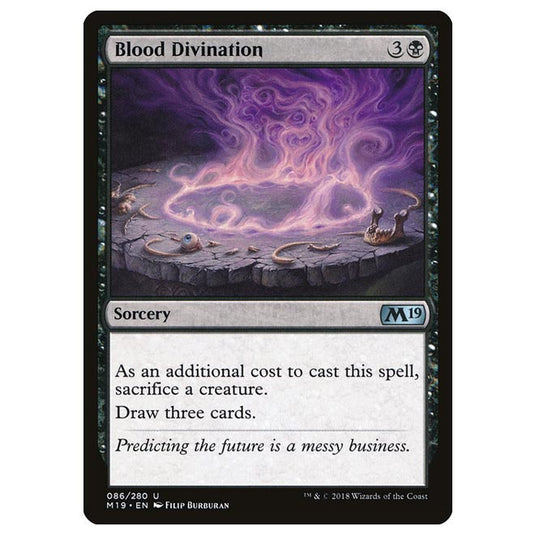 Magic The Gathering - Core Set 2019 - Blood Divination - 86/280