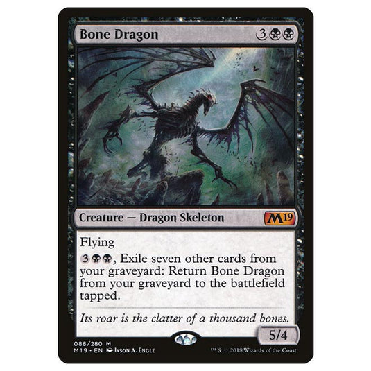 Magic The Gathering - Core Set 2019 - Bone Dragon - 88/280