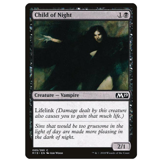 Magic The Gathering - Core Set 2019 - Child of Night - 89/280