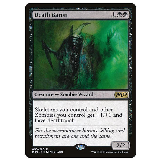 Magic The Gathering - Core Set 2019 - Death Baron - 90/280