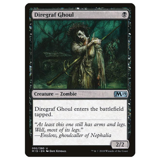 Magic The Gathering - Core Set 2019 - Diregraf Ghoul - 92/280