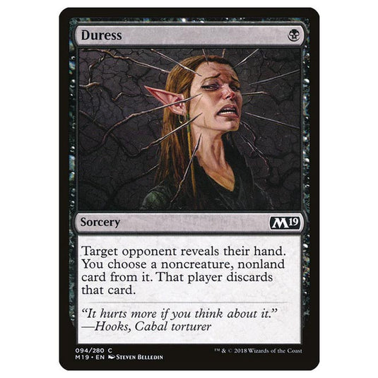 Magic The Gathering - Core Set 2019 - Duress - 94/280