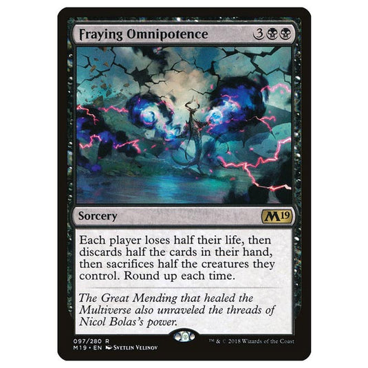 Magic The Gathering - Core Set 2019 - Fraying Omnipotence - 97/280