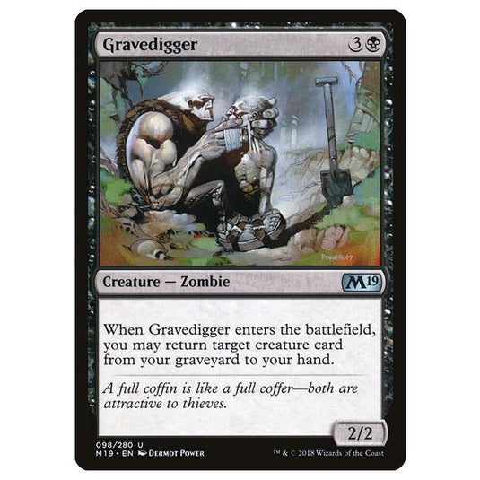 Magic The Gathering - Core Set 2019 - Gravedigger - 98/280