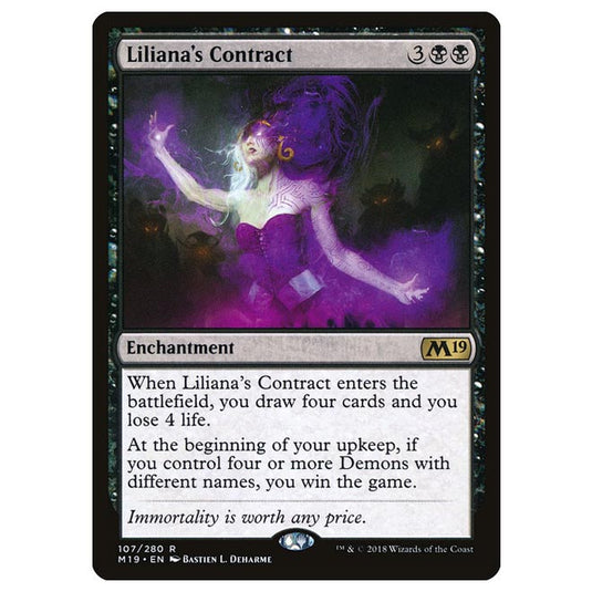 Magic The Gathering - Core Set 2019 - Liliana’s Contract - 107/280