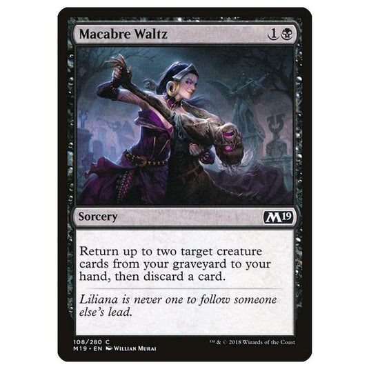 Magic The Gathering - Core Set 2019 - Macabre Waltz - 108/280