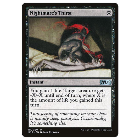 Magic The Gathering - Core Set 2019 - Nightmare’s Thirst - 111/280