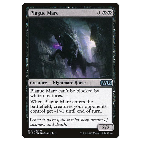 Magic The Gathering - Core Set 2019 - Plague Mare - 114/280