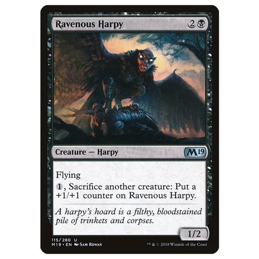 Magic The Gathering - Core Set 2019 - Ravenous Harpy - 115/280