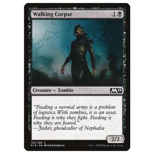 Magic The Gathering - Core Set 2019 - Walking Corpse - 126/280