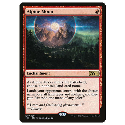 Magic The Gathering - Core Set 2019 - Alpine Moon - 128/280