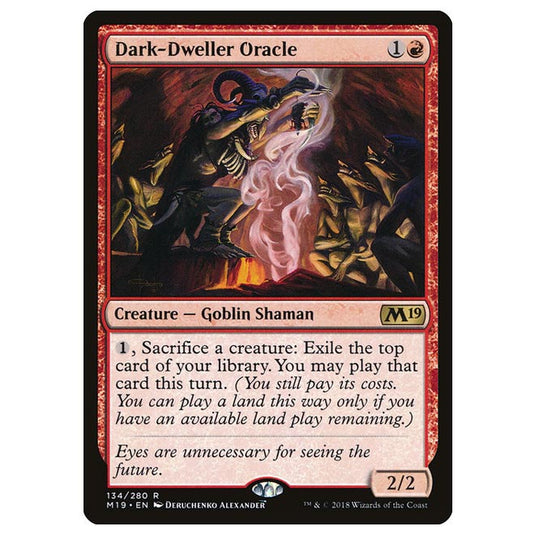 Magic The Gathering - Core Set 2019 - Dark-Dweller Oracle - 134/280