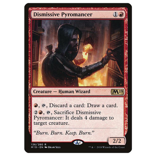 Magic The Gathering - Core Set 2019 - Dismissive Pyromancer - 136/280