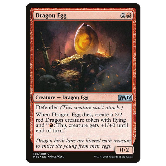 Magic The Gathering - Core Set 2019 - Dragon Egg - 138/280