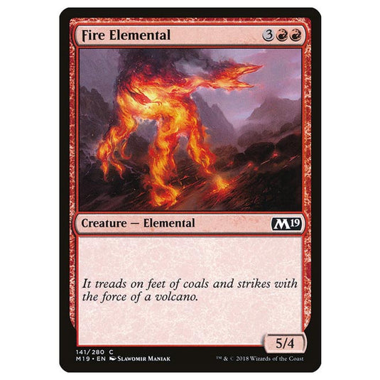 Magic The Gathering - Core Set 2019 - Fire Elemental - 141/280