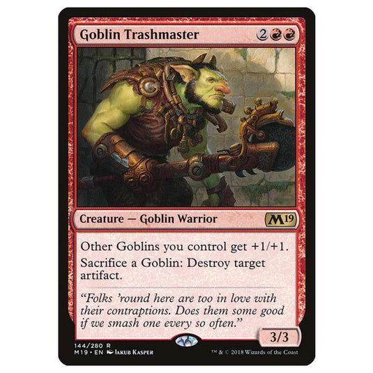 Magic The Gathering - Core Set 2019 - Goblin Trashmaster - 144/280