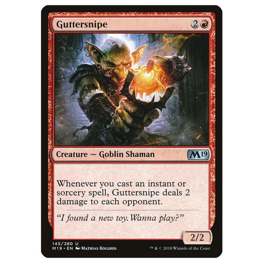 Magic The Gathering - Core Set 2019 - Guttersnipe - 145/280