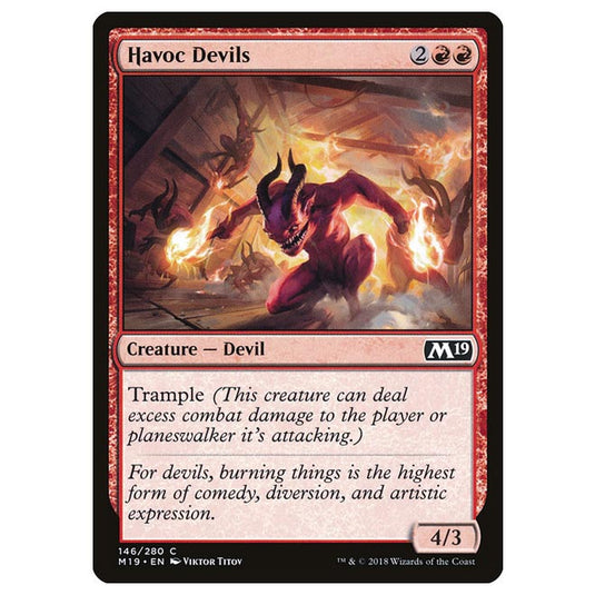 Magic The Gathering - Core Set 2019 - Havoc Devils - 146/280