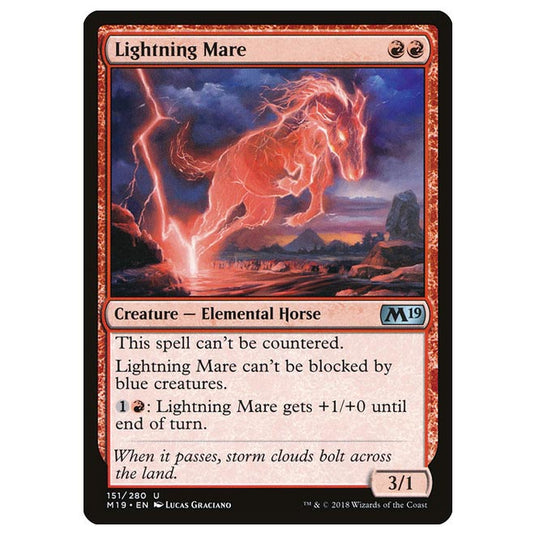 Magic The Gathering - Core Set 2019 - Lightning Mare - 151/280