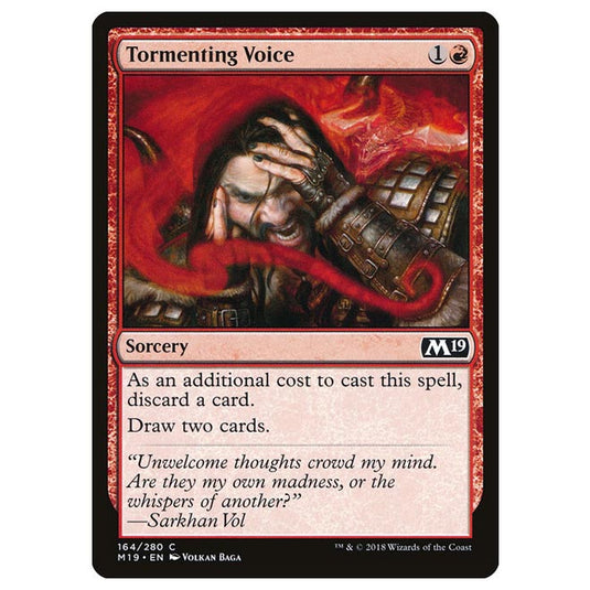 Magic The Gathering - Core Set 2019 - Tormenting Voice - 164/280