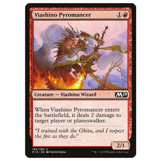 Magic The Gathering - Core Set 2019 - Viashino Pyromancer - 166/280